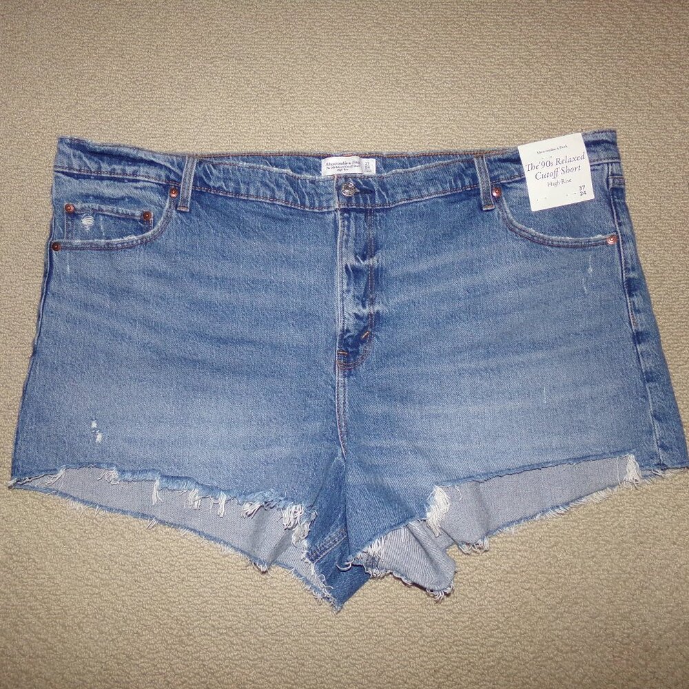 ABERCROMBIE & FITCH THE 90'S RELAXED CUTOFF SHORT SZ 24